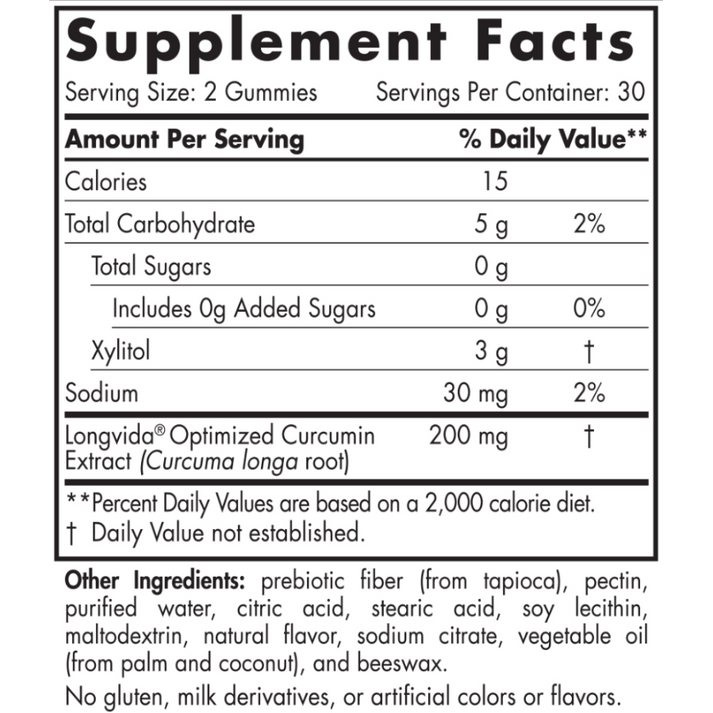 Curcumin Gummies by Nordic Naturals Natural Supplements + Vitamins